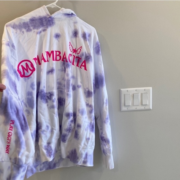 NWT Dannijo x Mambacita Purple and White Kobe Hoodie Sweatshirt. Size L. - Picture 5 of 12